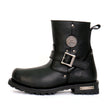 Hot Leathers Men's Blacktop Engineer Black Engineer Boots, BTM1008
