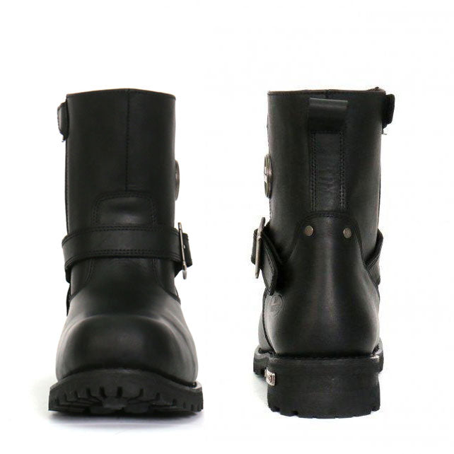 Hot Leathers Men's Blacktop Engineer Black Engineer Boots, BTM1008