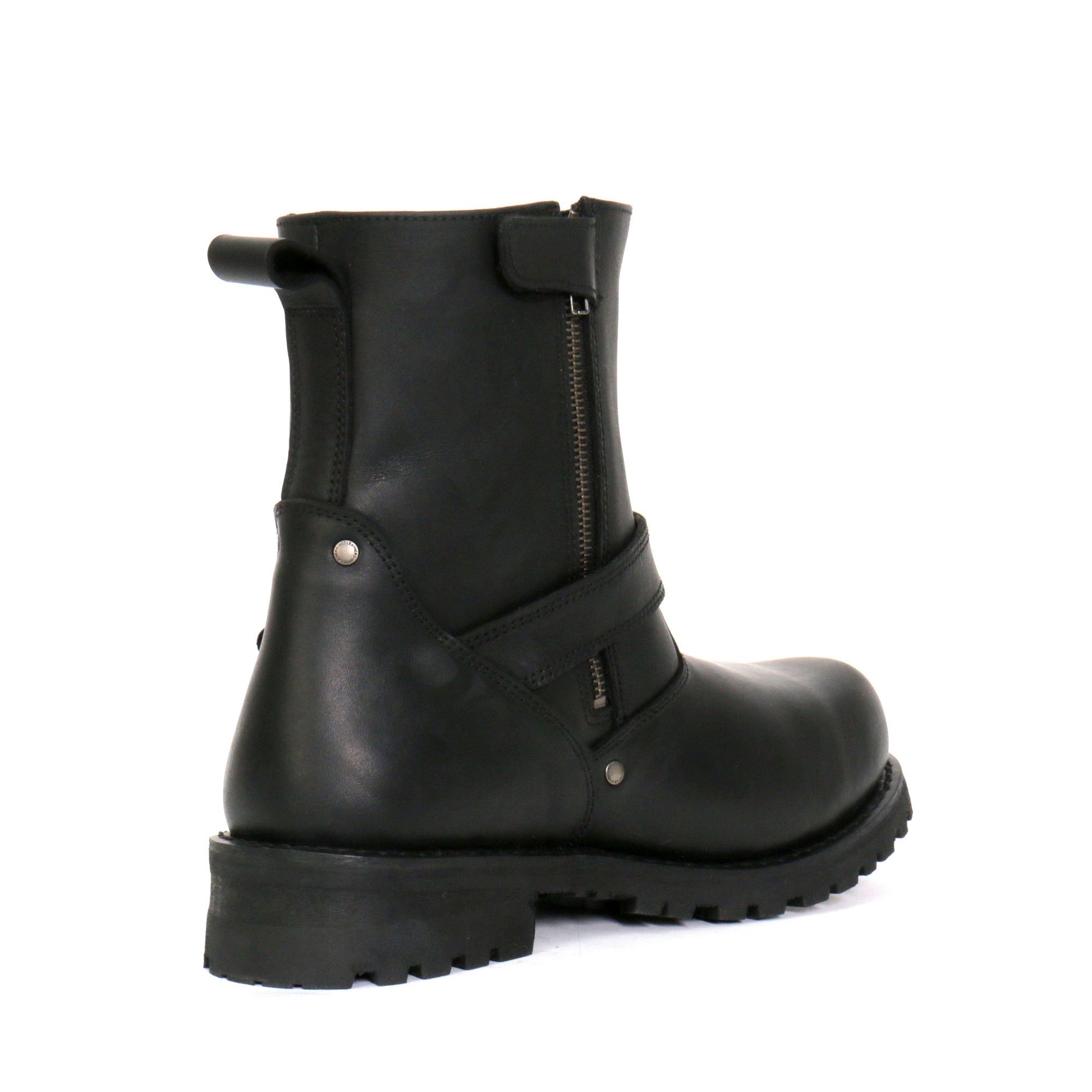 Hot Leathers Men's Blacktop Engineer Black Engineer Boots, BTM1008