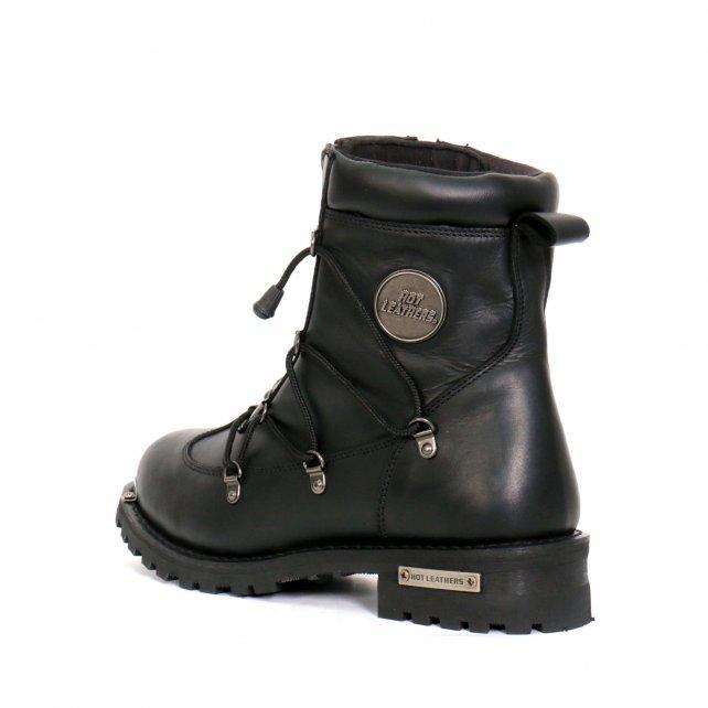 Hot Leathers Men's Crossfire Black Lace-Up Boots, BTM1009