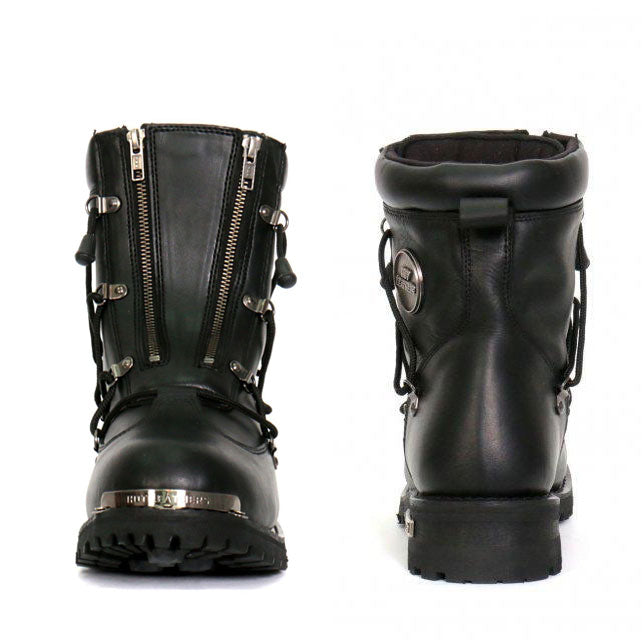 Hot Leathers Men's Crossfire Black Lace-Up Boots, BTM1009