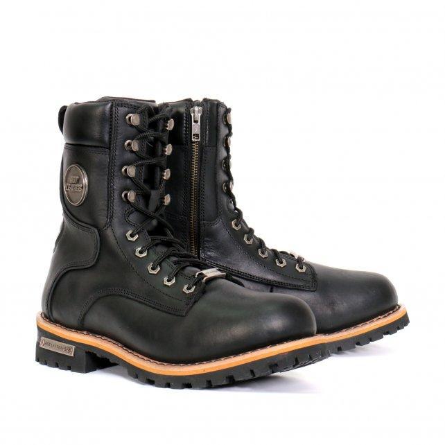 Hot Leathers Men's Two-Tone Renegade Black Logger Boots, BTM1011
