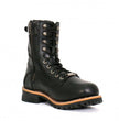 Hot Leathers Men's Two-Tone Renegade Black Logger Boots, BTM1011