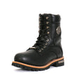 Hot Leathers Men's Two-Tone Renegade Black Logger Boots, BTM1011