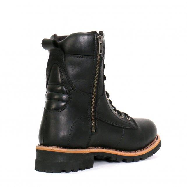 Hot Leathers Men's Two-Tone Renegade Black Logger Boots, BTM1011