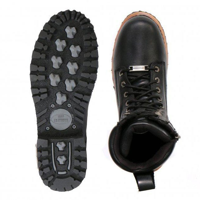 Hot Leathers Men's Two-Tone Renegade Black Logger Boots, BTM1011