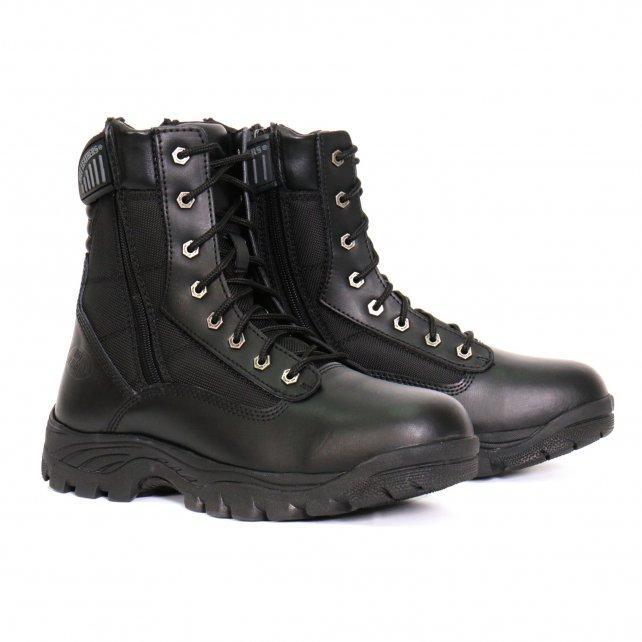 Hot Leathers Men's Night Patrol Black Lace-Up Boots, BTM1012
