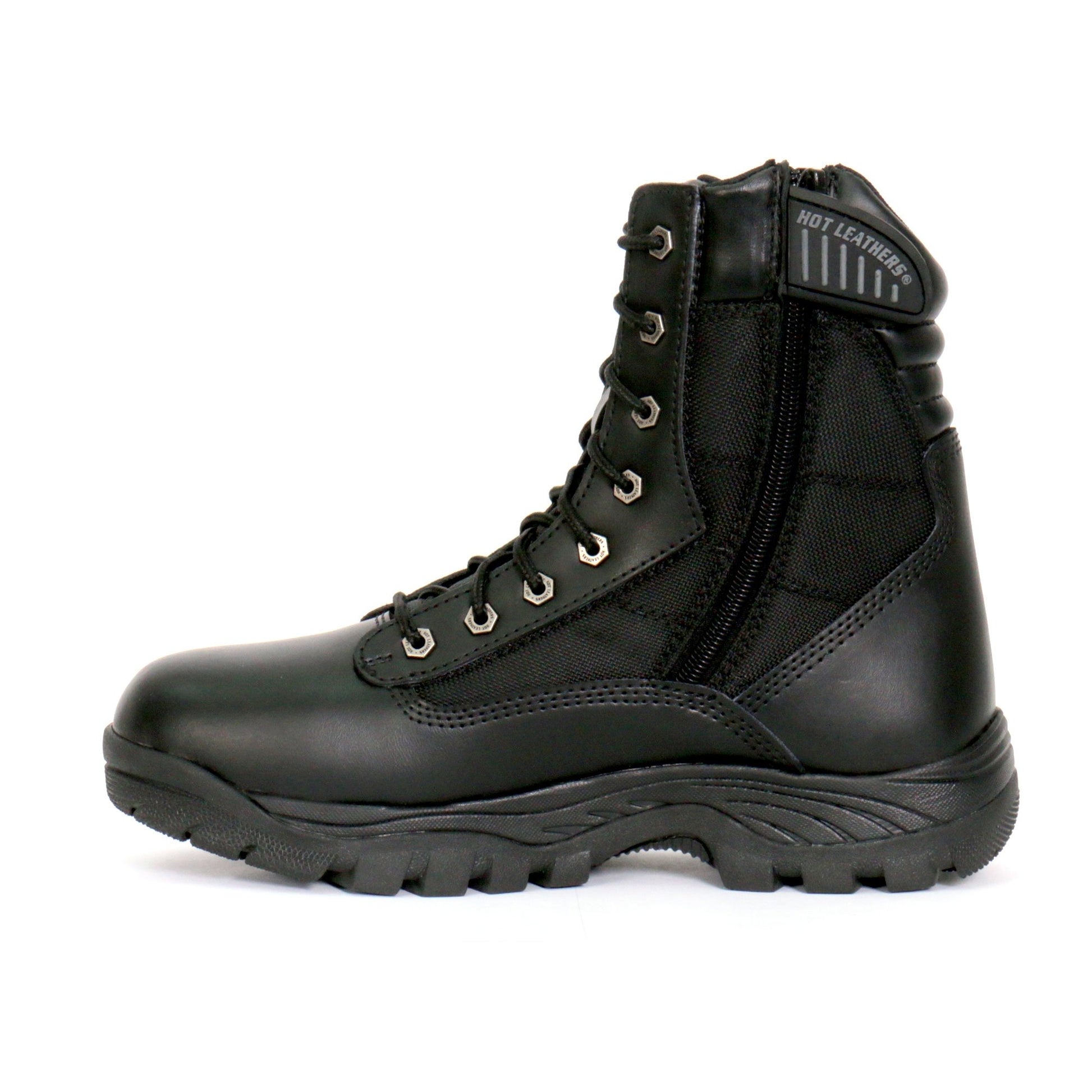 Hot Leathers Men's Night Patrol Black Lace-Up Boots, BTM1012