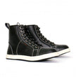 Hot Leathers BTM1014 Men's Black and White Leather 6-inch Riding Sneaker