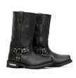 Hot Leathers Men's Midnight Harness Black Harness Boots, BTM1016