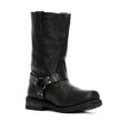 Hot Leathers Men's Midnight Harness Black Harness Boots, BTM1016