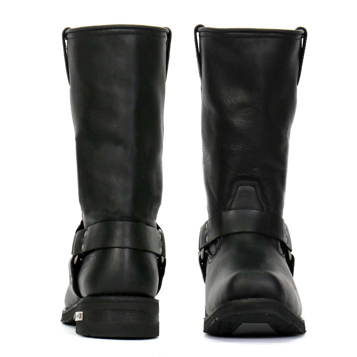 Hot Leathers Men's Midnight Harness Black Harness Boots, BTM1016