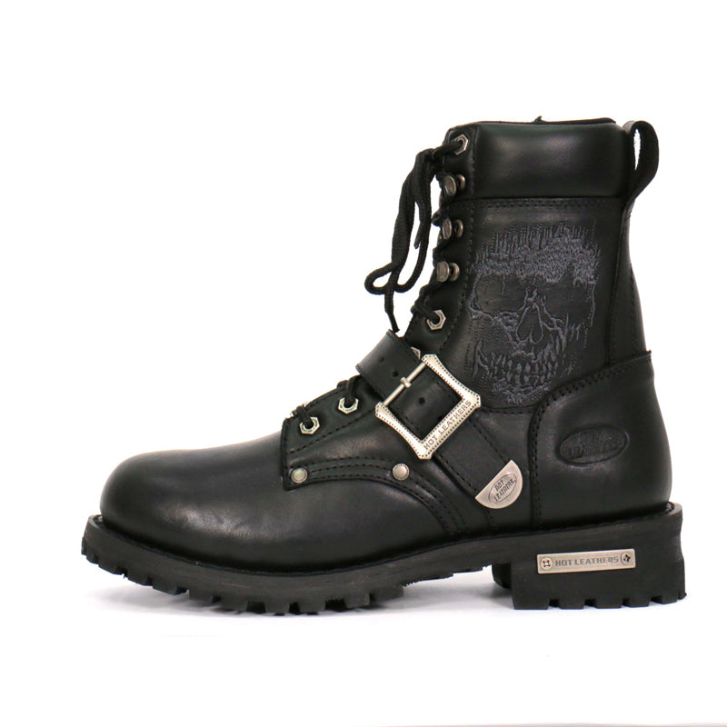 Hot Leathers Men's Graveyard Shift Black Logger Boots, BTM1017