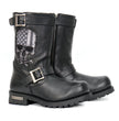 Hot Leathers Men's American Reaper Black Engineer Boots, BTM1018