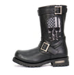 Hot Leathers Men's American Reaper Black Engineer Boots, BTM1018