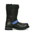 Hot Leathers Men's Stars & Stripes Black Engineer Boots, BTM1019