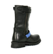 Hot Leathers Men's Stars & Stripes Black Engineer Boots, BTM1019