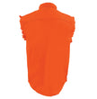 Milwaukee Leather DM1003 Men's Orange Lightweight Denim Shirt with Sleeveless Frayed Cut Off