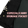 Milwaukee Leather DM1360 Men's Classic Black Denim Motorcycle Biker Riders Vest w/ Adjustable Side Laces