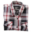Hot Leathers FLM2003 Men's Black White and Red Long Sleeve Flannel Shirt