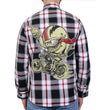 Hot Leathers FLM2104 Men's Bobber Monster Flannel Long Sleeve Shirt