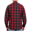 Hot Leathers FLM3001 Men's Red and Black Long Sleeve Flannel Shirt