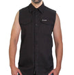 Hot Leathers FLM5013 Men's Black Sleeveless Motorcycle Riders Shirt