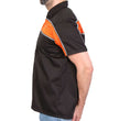 Hot Leathers GMM1004 Men's Classic Mechanic 2-Tone Button Up Work Shirt w/ Reflective Material