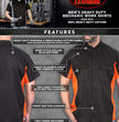 Hot Leathers GMM1008 Men's 2 Tone Lowsides Button Up Heavy-Duty Work Shirt for | Classic Mechanic Work Shirt