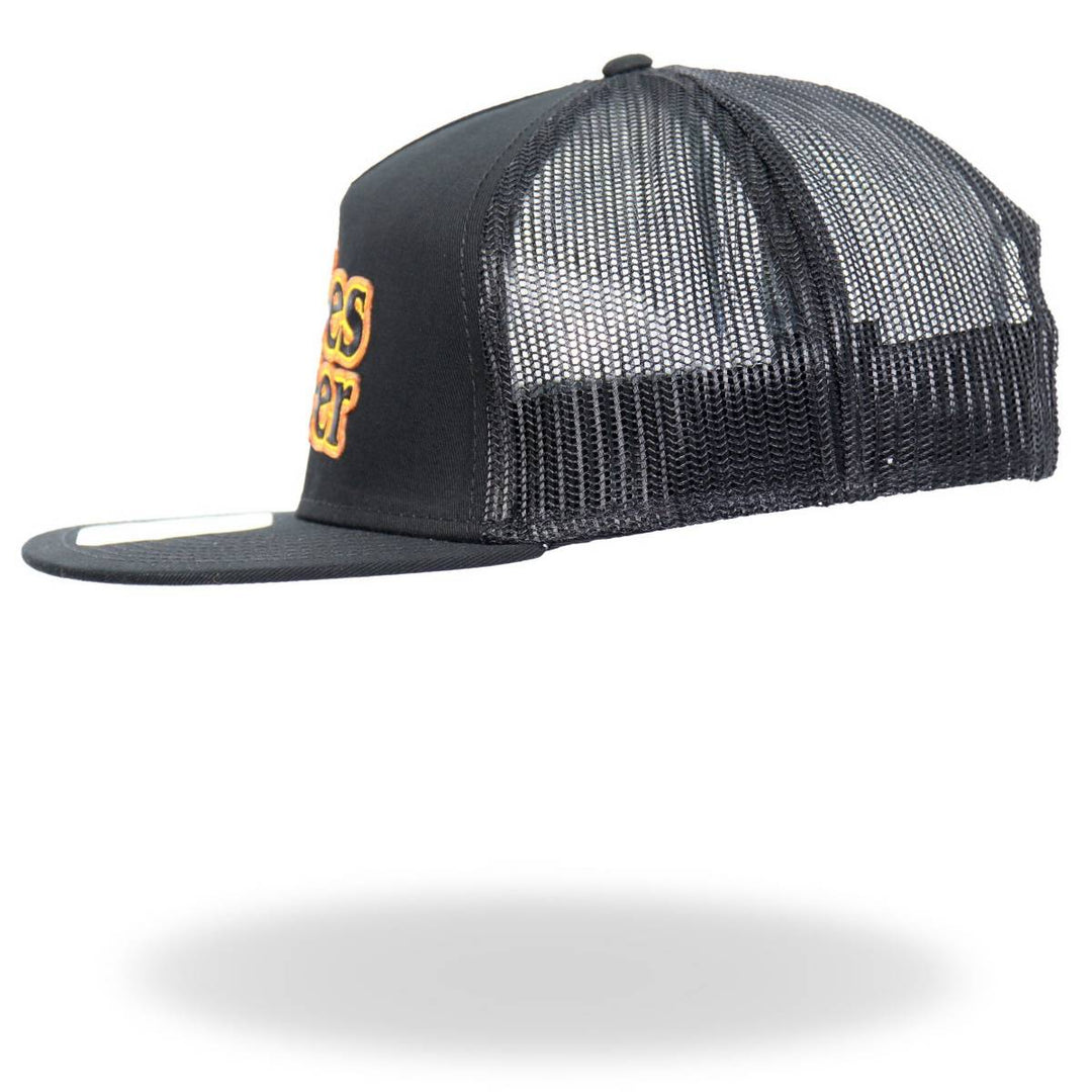 Hot Leathers Black Orange And Yellow Snapback Titties &amp; Beer GSH2042