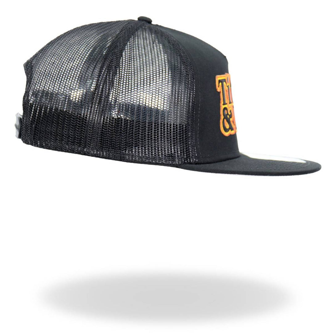 Hot Leathers Black Orange And Yellow Snapback Titties &amp; Beer GSH2042