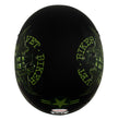 Hot Leathers HLD1025 Vet Biker Warrior Flat Black Motorcycle DOT Skull Cap Half Helmet Biker