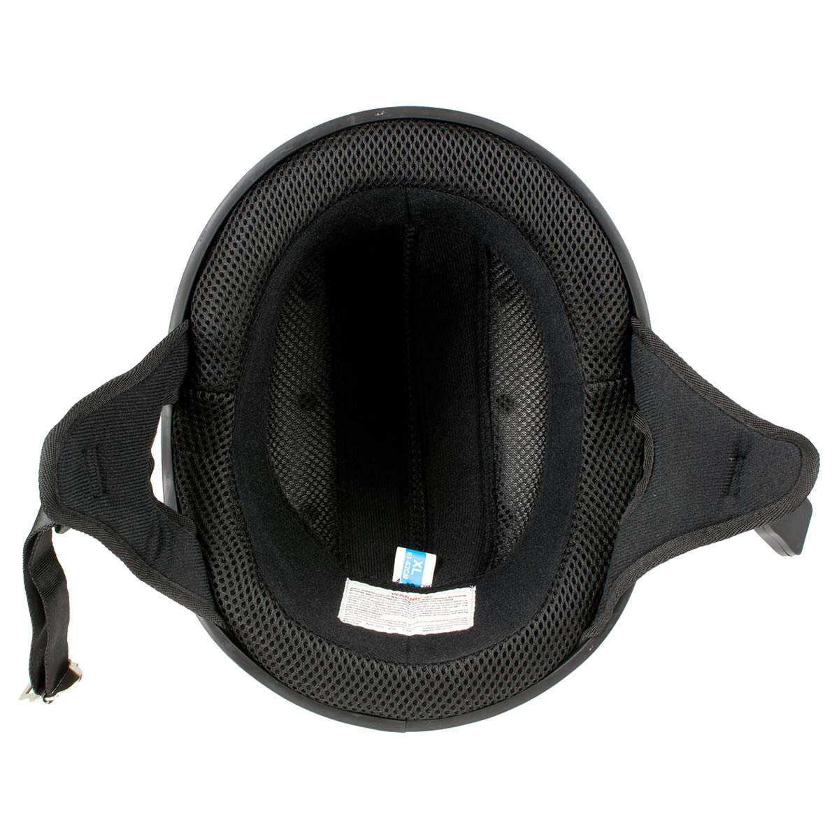 Hot Leathers HLD1006 Black Out Eagle Motorcycle DOT Approved Skull Cap Half Helmet Bikers