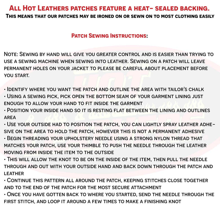 Hot Leathers PPA6007 Red Eyes Skull 7" X 10" Patch