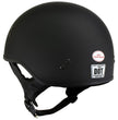 Hot Leathers Flat Matte Black Motorcycle Skull Cap Half Helmet DOT Approved HLD1001