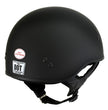Hot Leathers Flat Matte Black Motorcycle Skull Cap Half Helmet DOT Approved HLD1001
