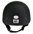 Hot Leathers HLT68-SP Flat Black The O.G. No Logo Motorcycle DOT Skull Cap Half Helmet Biker