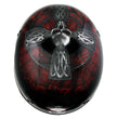 Hot Leathers HLD1008 Black Celtic Cross Motorcycle DOT Approved Skull Cap Half Helmet Biker