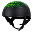 Hot Leathers HLD1030 Flat Black Shredder Motorcycle DOT Approved Skull Cap Half Helmet Biker