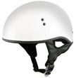 Hot Leathers HLT68 The O.G. Glossy White Motorcycle Skull Cap Half DOT Approved Helmet