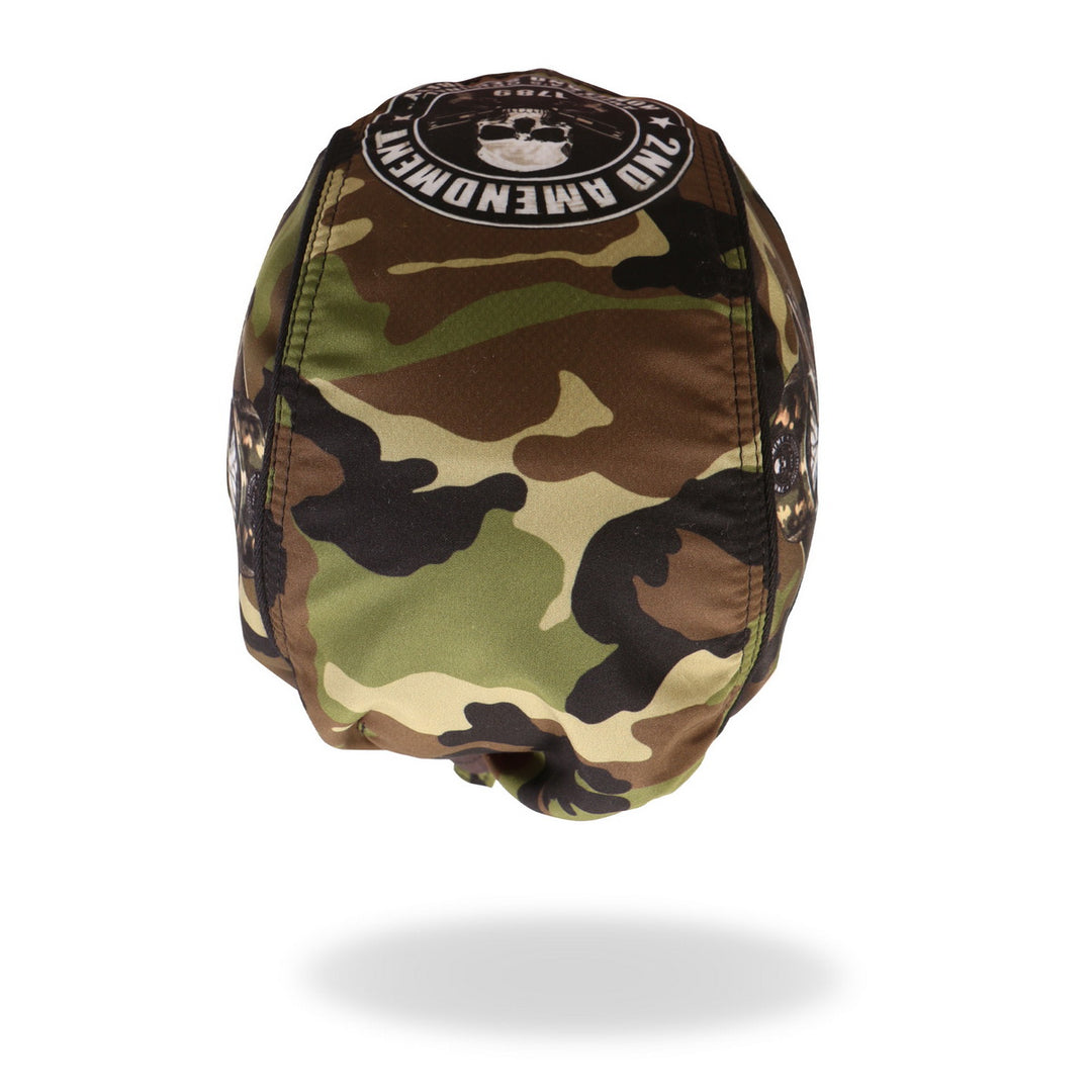 Hot Leathers HWH1094 Camo 2nd Amendment  Homeland Security Skull Headwrap