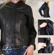 Milwaukee Leather USA MADE MLJKL5002 Women's Black Pristine Premium Motorcycle Leather Jacket