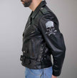 Hot Leathers Men's Black Motorcycle Jacket JKM2001