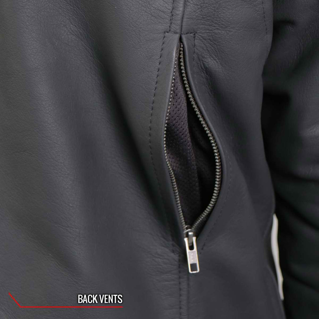 Hot Leathers JKM2002 Men’s Black ‘Reflective Skull&