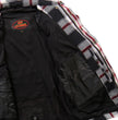 Hot Leathers JKM3001 Men's Red/White CE Armored Flannel Motorcycle Shirt  Jacket - Aramid Fiber Reinforced