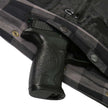 Hot Leathers JKM3004 Men's Grey/Black CE Armored Flannel Motorcycle Shirt Jacket - Aramid Fiber Reinforced