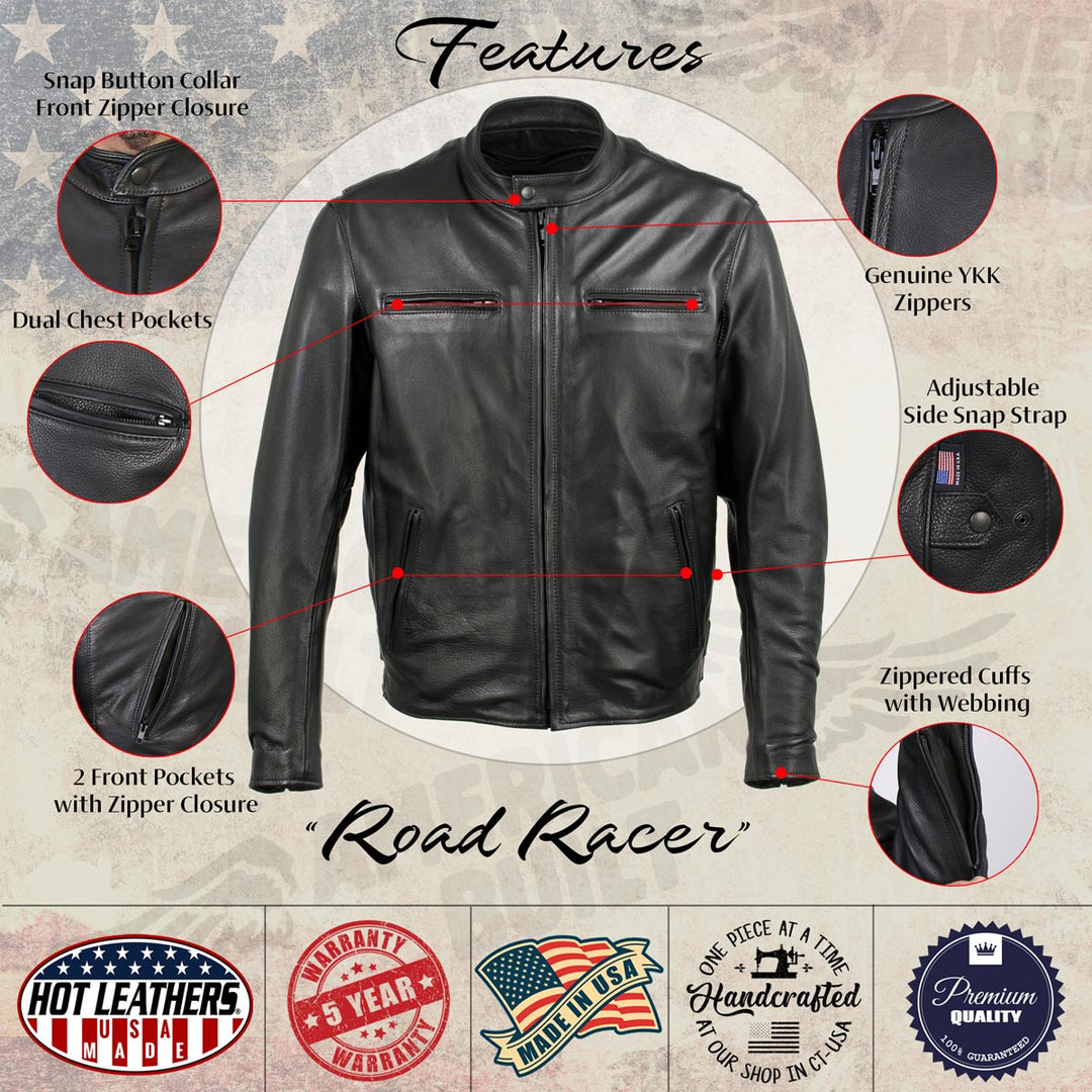 Hot Leathers JKM5001 USA Made Men&