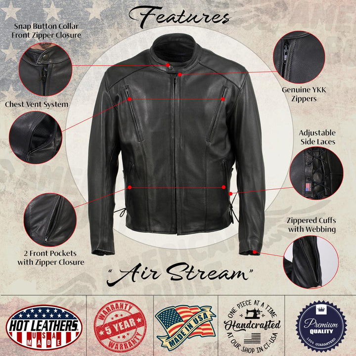 Hot Leathers JKM5002 USA Made Men&