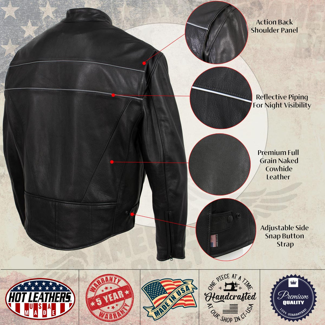 Hot Leathers JKM5003 USA Made Men&