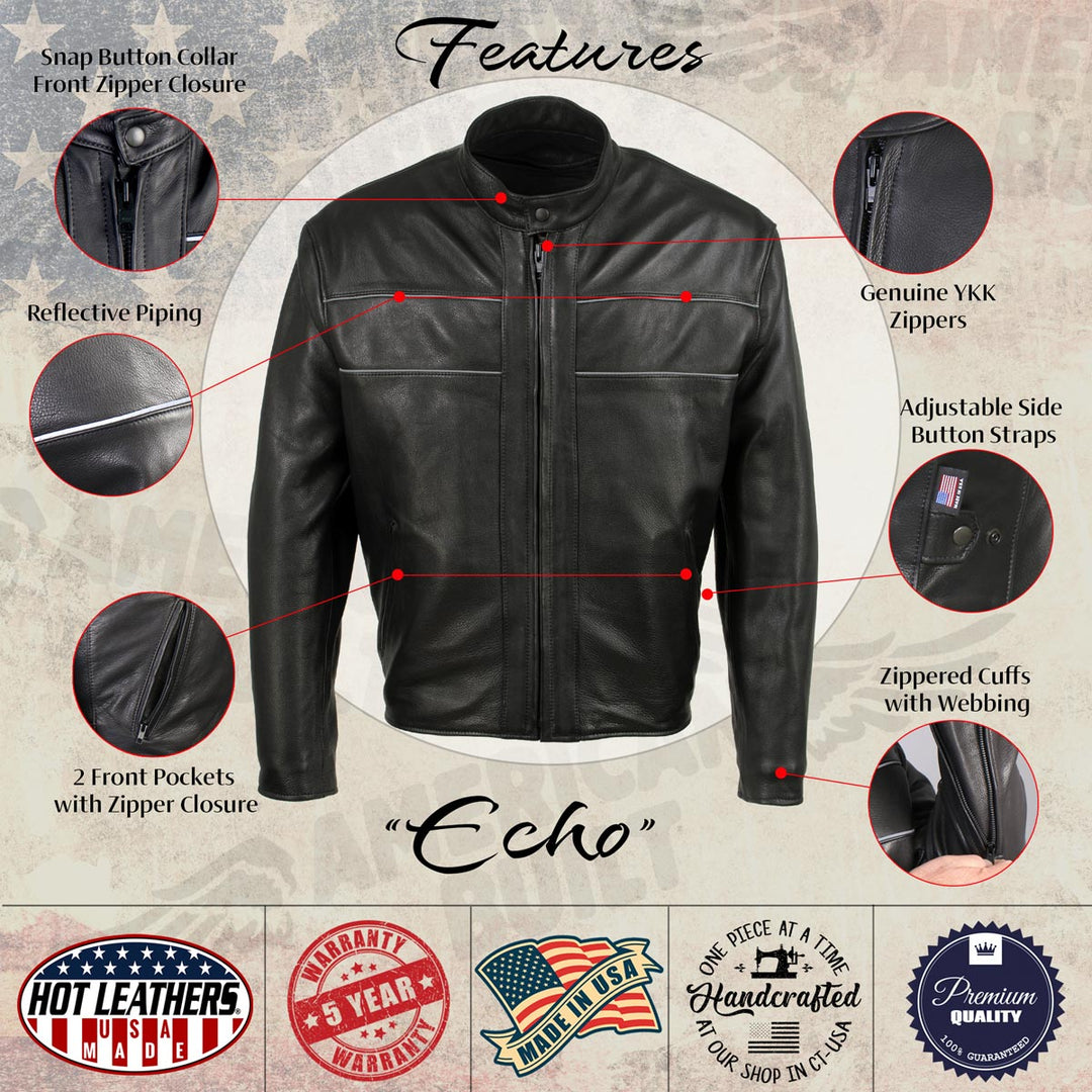 Hot Leathers JKM5003 USA Made Men&